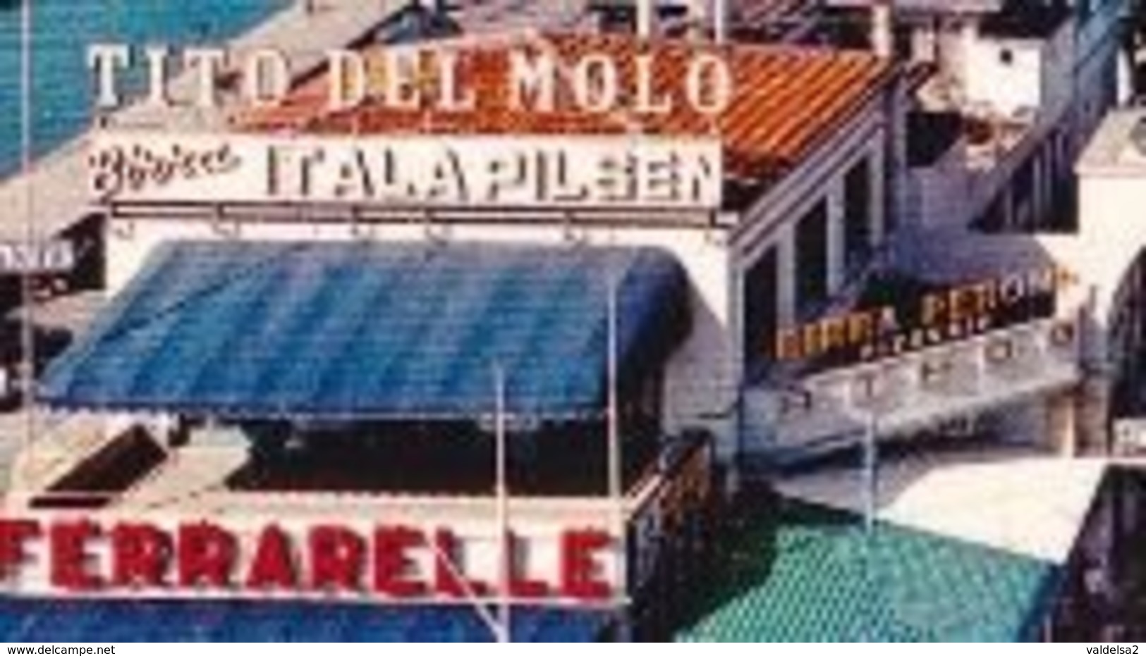 VIAREGGIO - LUCCA - RISTORANTE TITO DEL MOLO - INSEGNA PUBBLICITARIA BIRRA ITALA PILSEN - PERONI -WUHRER-FERRARELLE-1973 - Viareggio