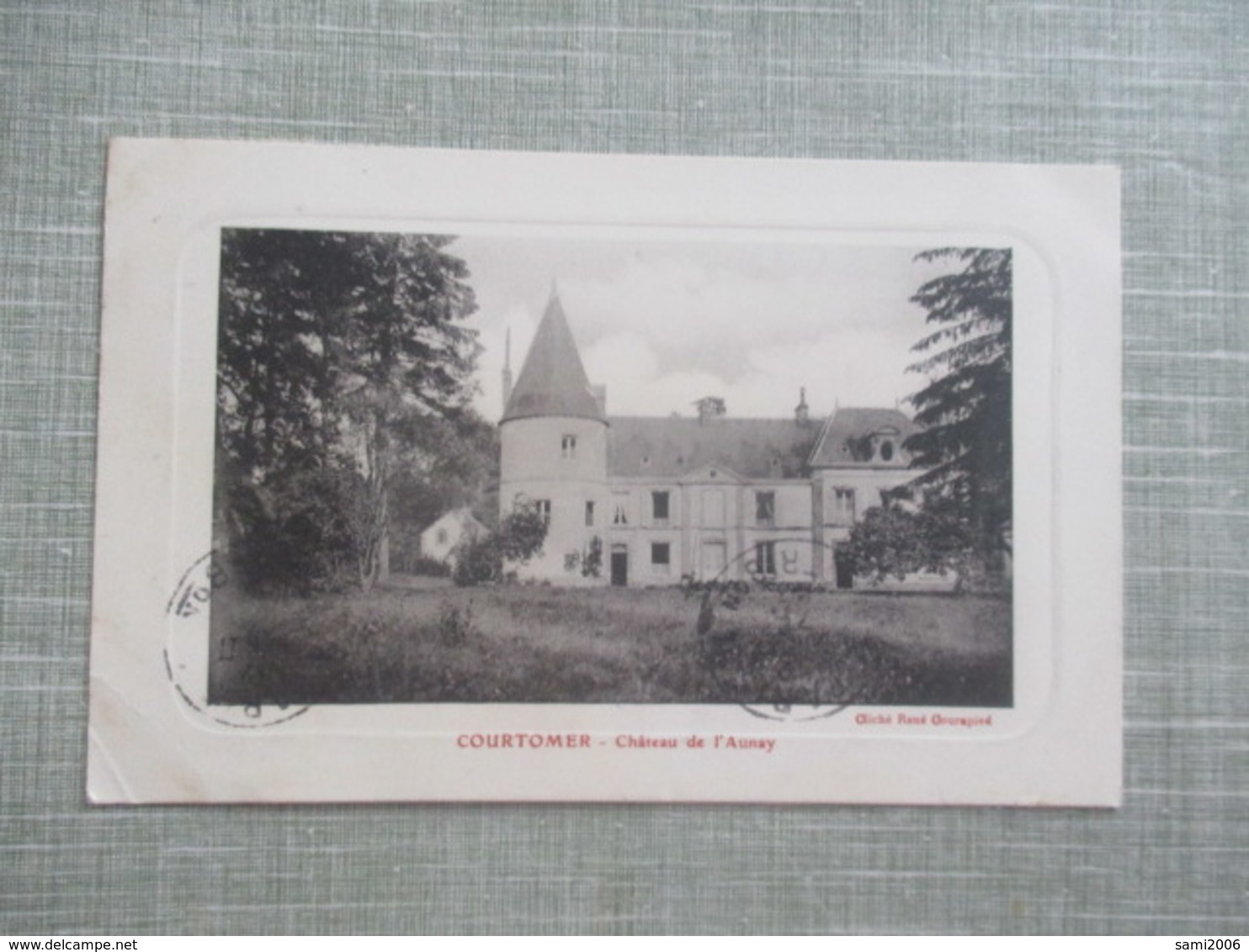 CPA 61 COURTOMER CHATEAU DE L'AUNAY - Courtomer