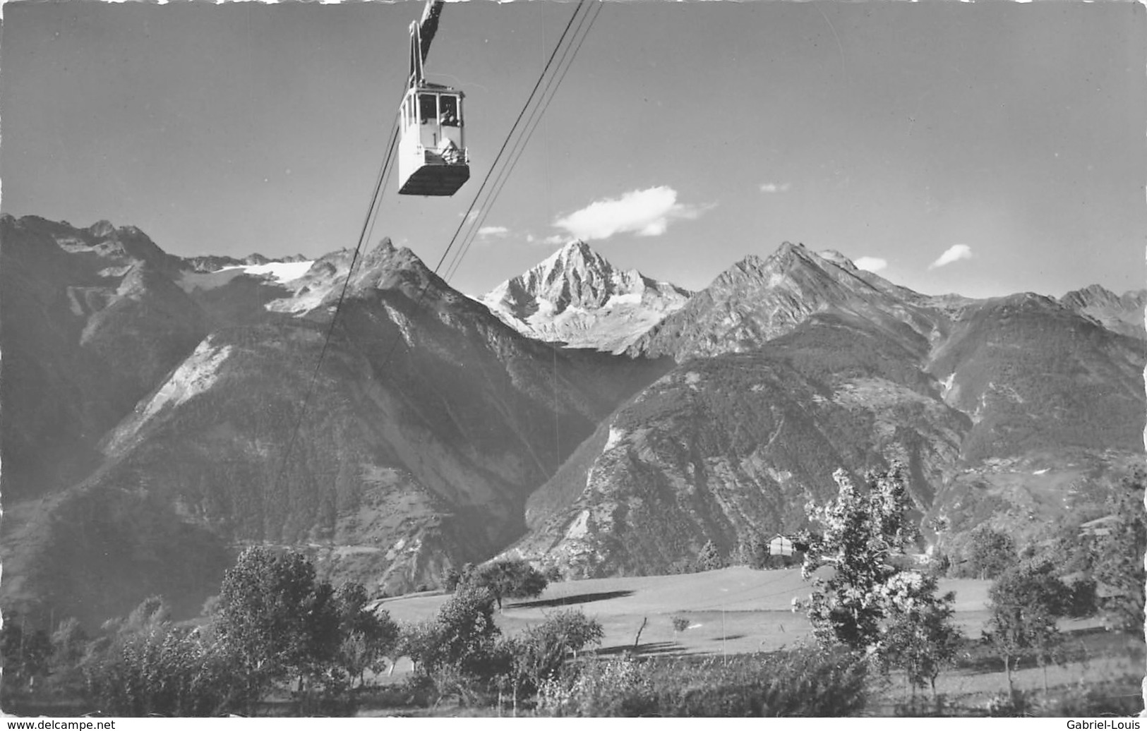 Luftseilbahn Raron-Unterbäch Mit Dem Bietschhorn - Unterbäch