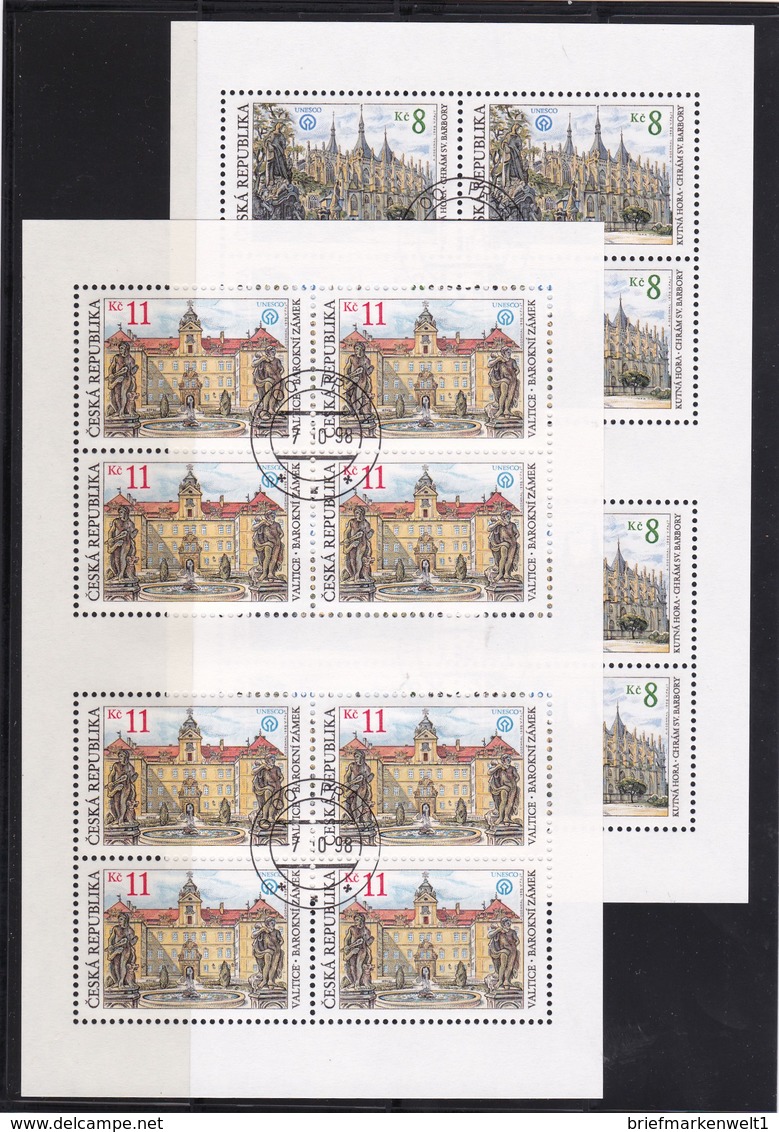 (K 4435b) Tschechische Republik, KB 192/93, Gest. - Blocks & Kleinbögen
