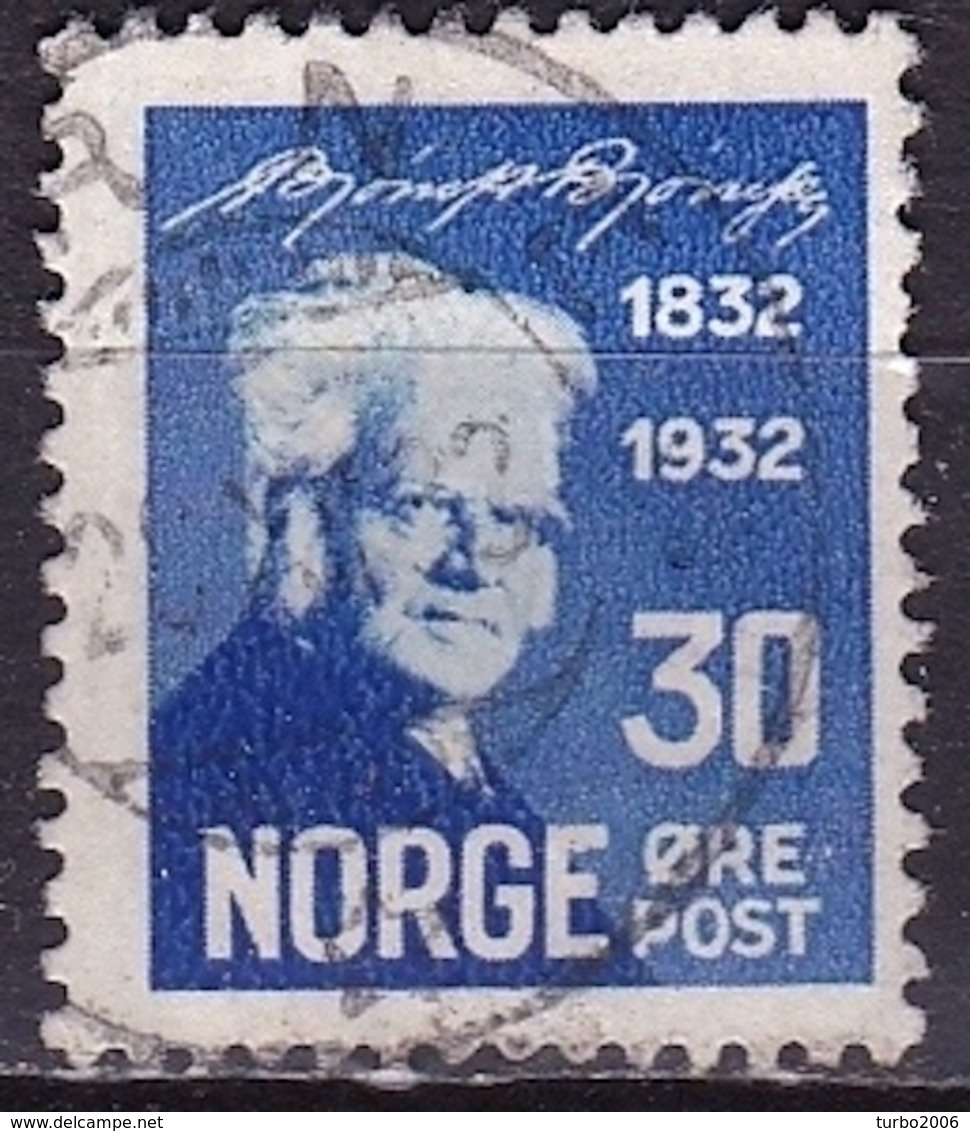 Norway 1932 Bjornstjerne Bjornson 30 O Blue Michel 166 - Used Stamps