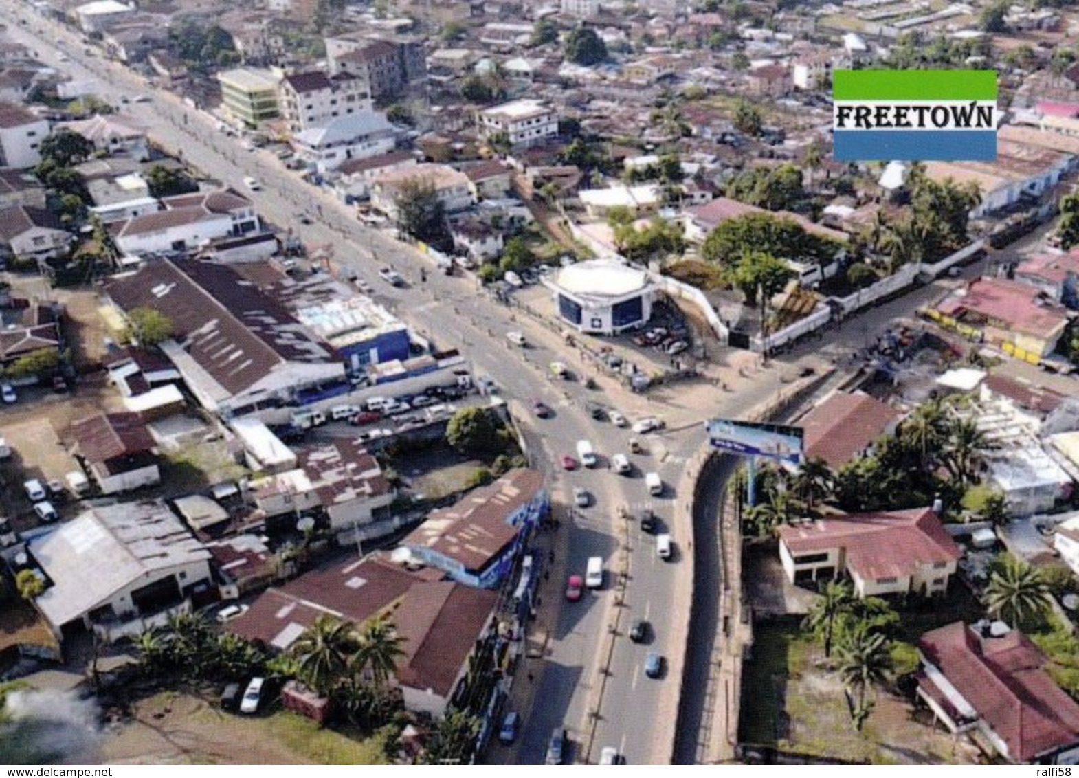 1 AK Sierra Leone * Blick Auf Die Hauptstadt Freetown - Luftbildaufnahme * - Sierra Leone