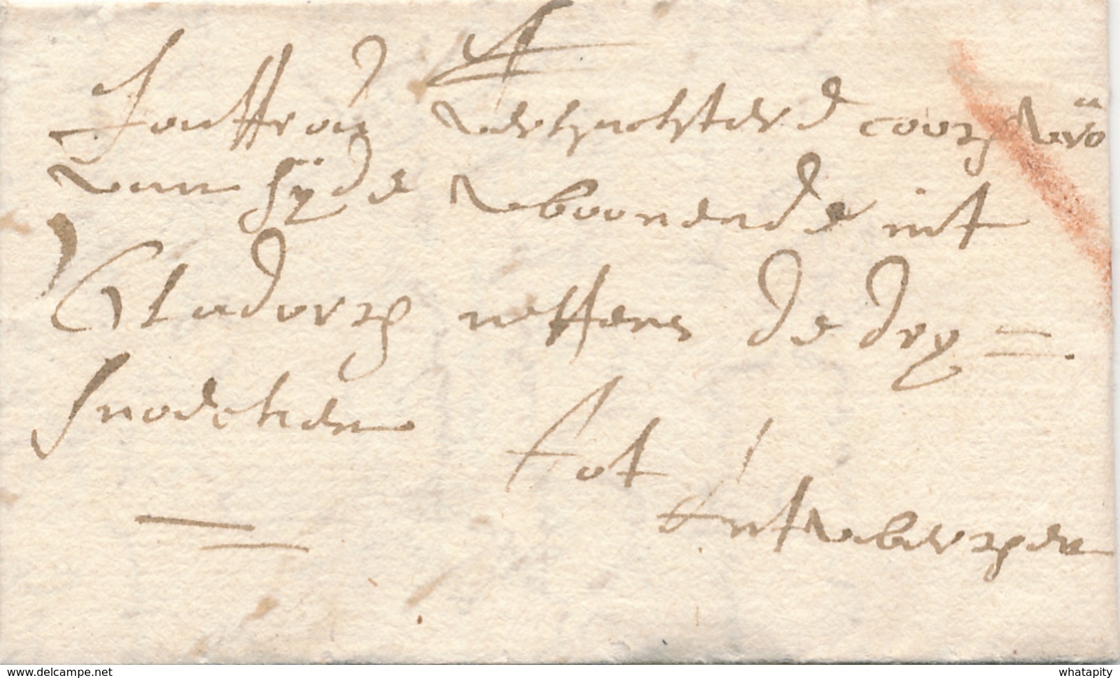 740/29 - Lettre Précurseur 1708 BRUSSEL Vers ANTWERPEN - Marque Oblique à La Craie ( Transport Par Messager ) - 1621-1713 (Países Bajos Españoles)