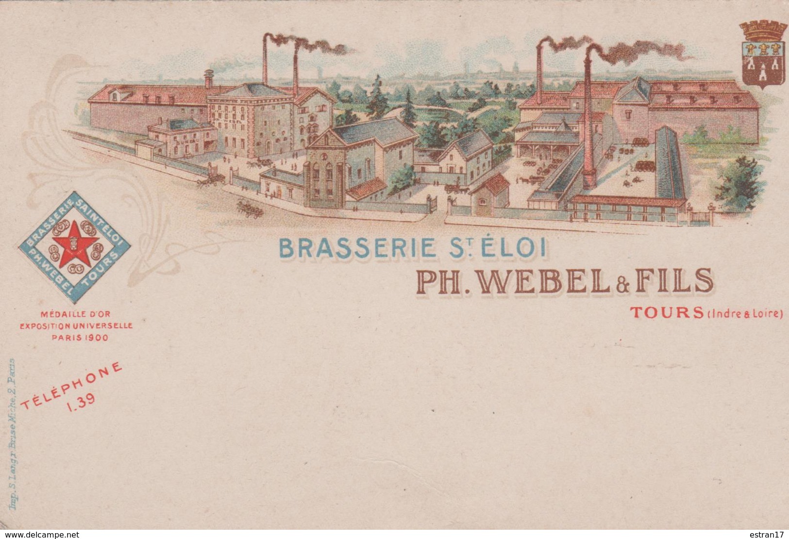 BRASSERIE SAINT-ELOI PH. WEBEL & FILS TOURS - Publicité
