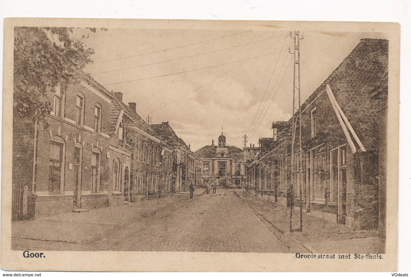 CPA - Pays-Bas - Goor - Grootestraat Met Stadhuis - Goor