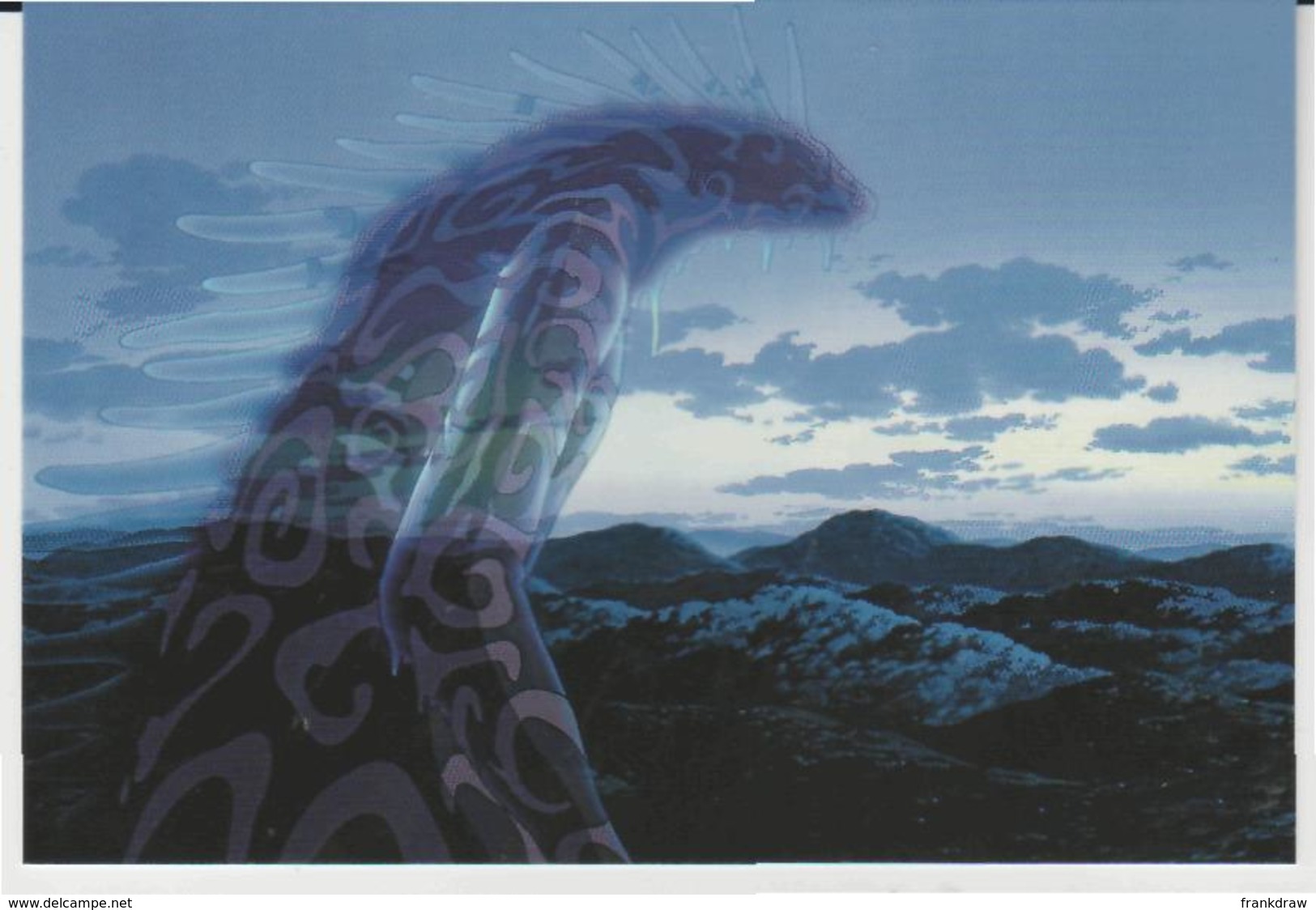 Postcard - Studio Ghibli - Princess Mononoke - A Monster In Her Land - New - Unclassified