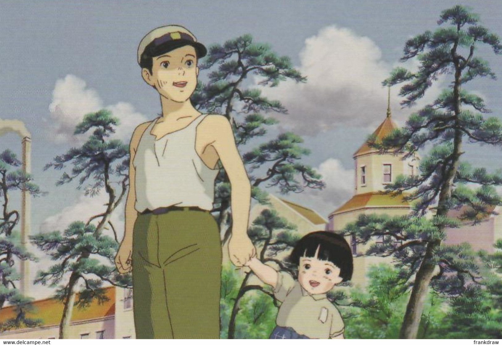 Postcard - Studio Ghibli - Grave Of The Fireflies - Walking With My Dad - New - Other & Unclassified