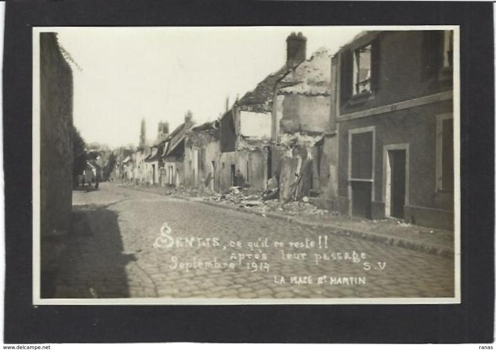 CPA Oise 60 Senlis Carte Photo RPPC Guerre War Non Circulé - Senlis