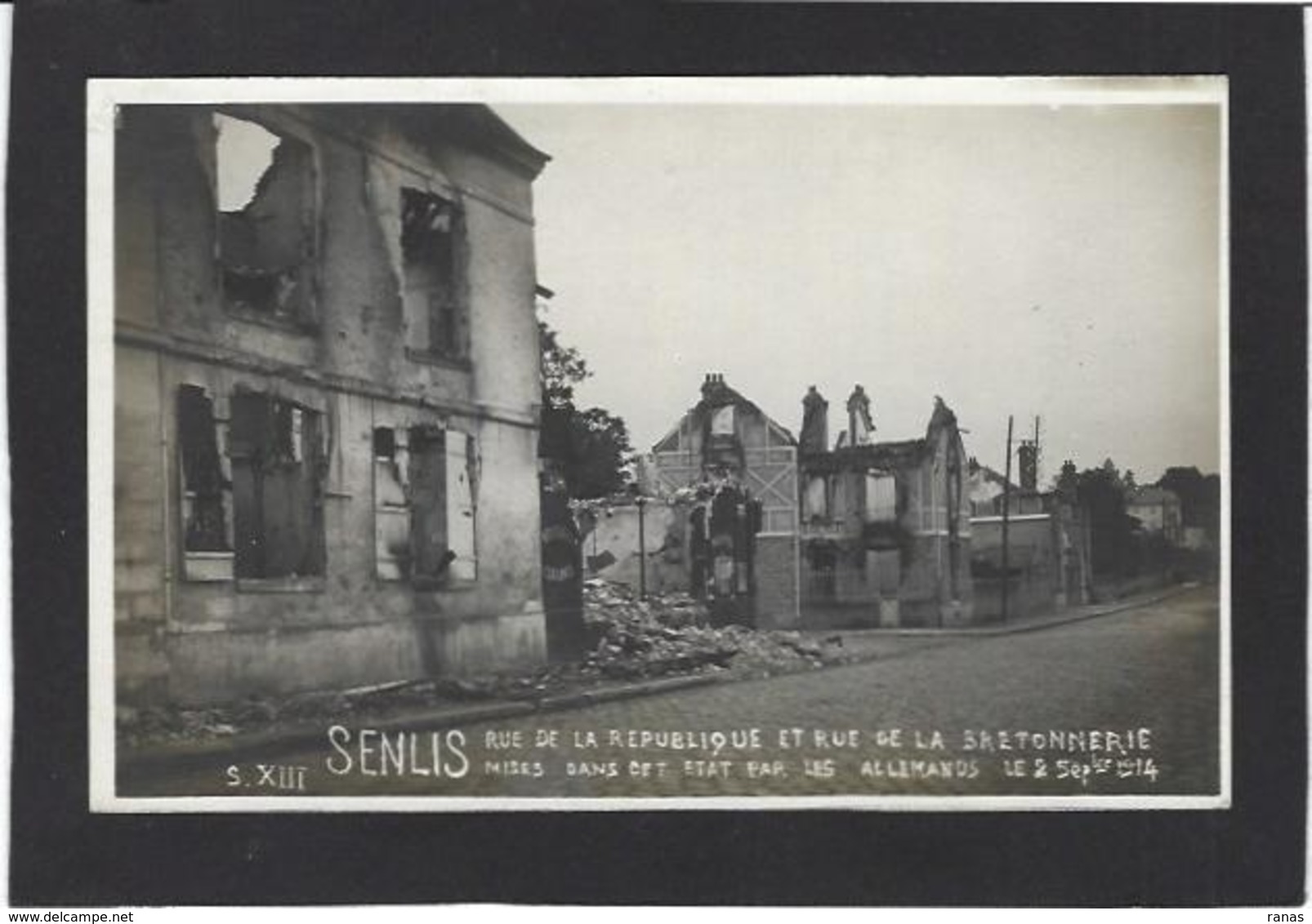 CPA Oise 60 Senlis Carte Photo RPPC Guerre War Non Circulé - Senlis