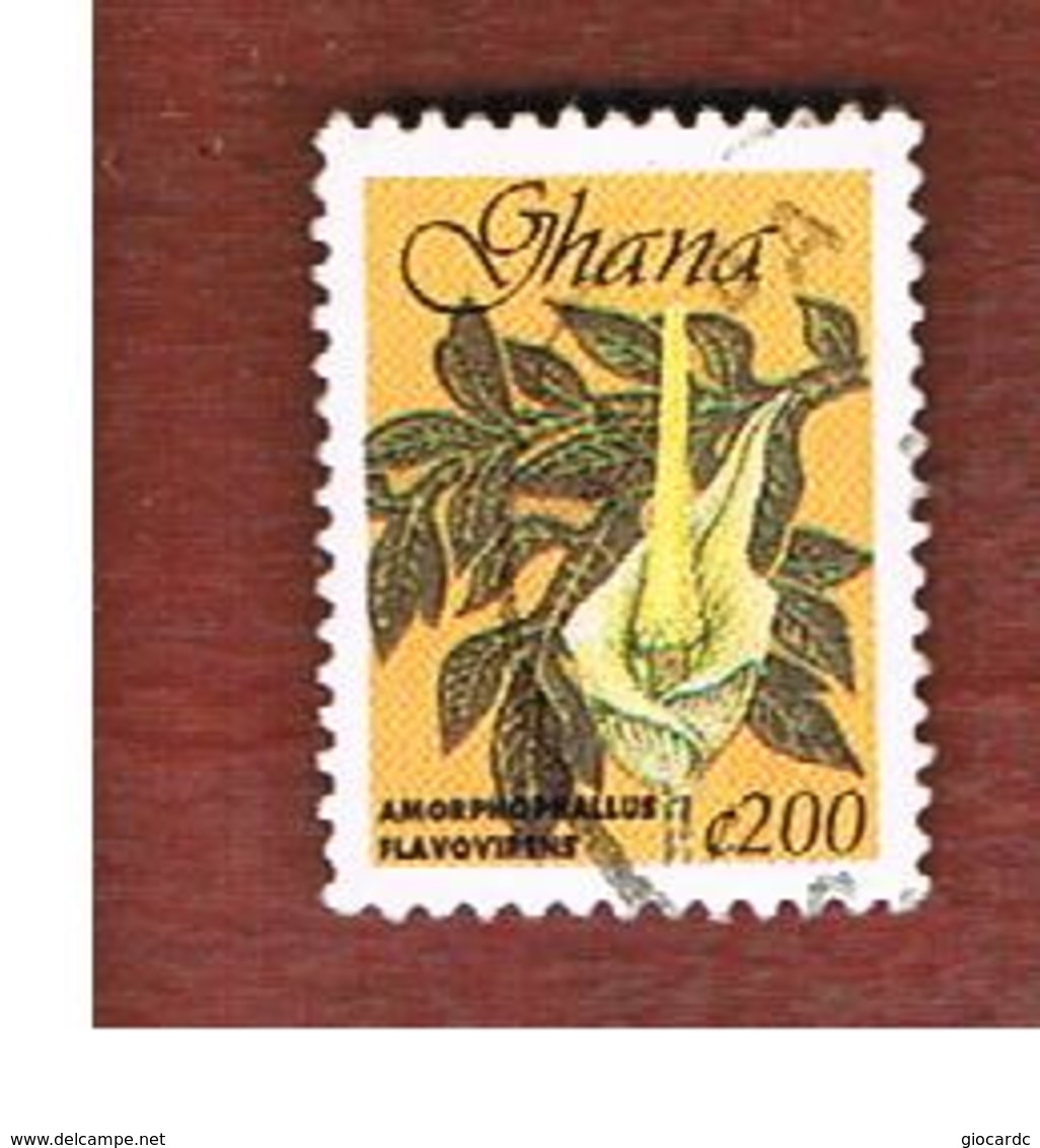 GHANA - SG 2458c  - 1999 PLANTS: YELLOW ARUM   - USED ° - Ghana (1957-...)