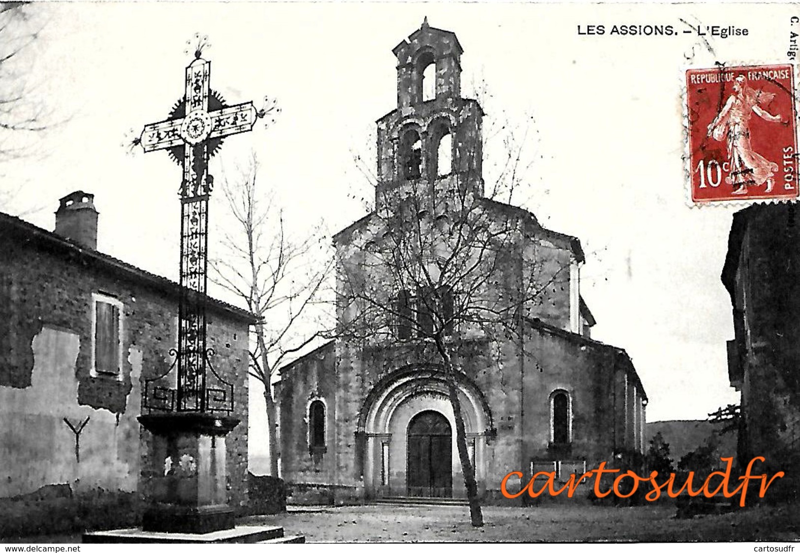 07 LES ASSOINS - L'EGLISE - SUPERBE - Autres & Non Classés