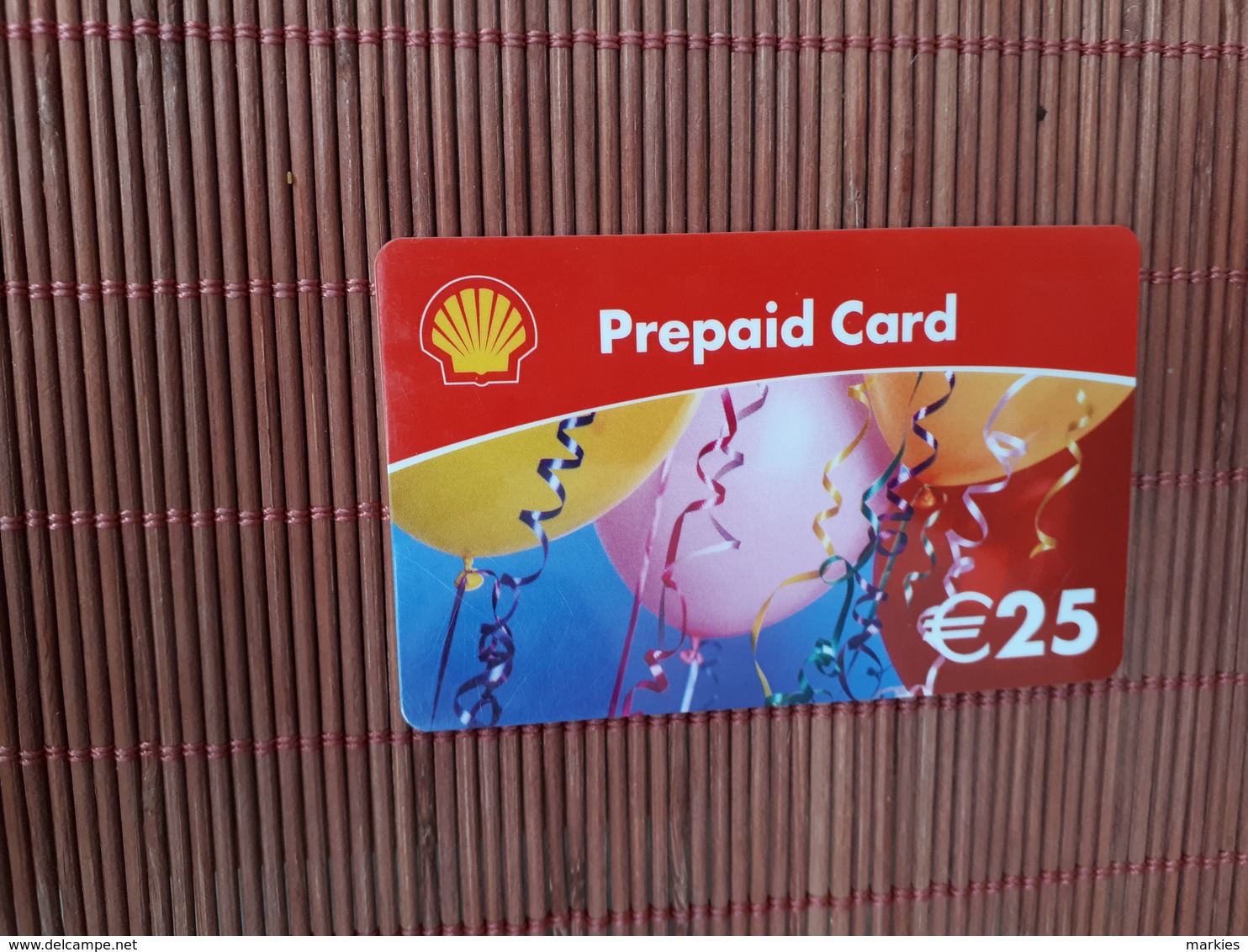 Shell Prepaidcard 25 Euro Balloons Used 2 Scans Rare - Autres & Non Classés