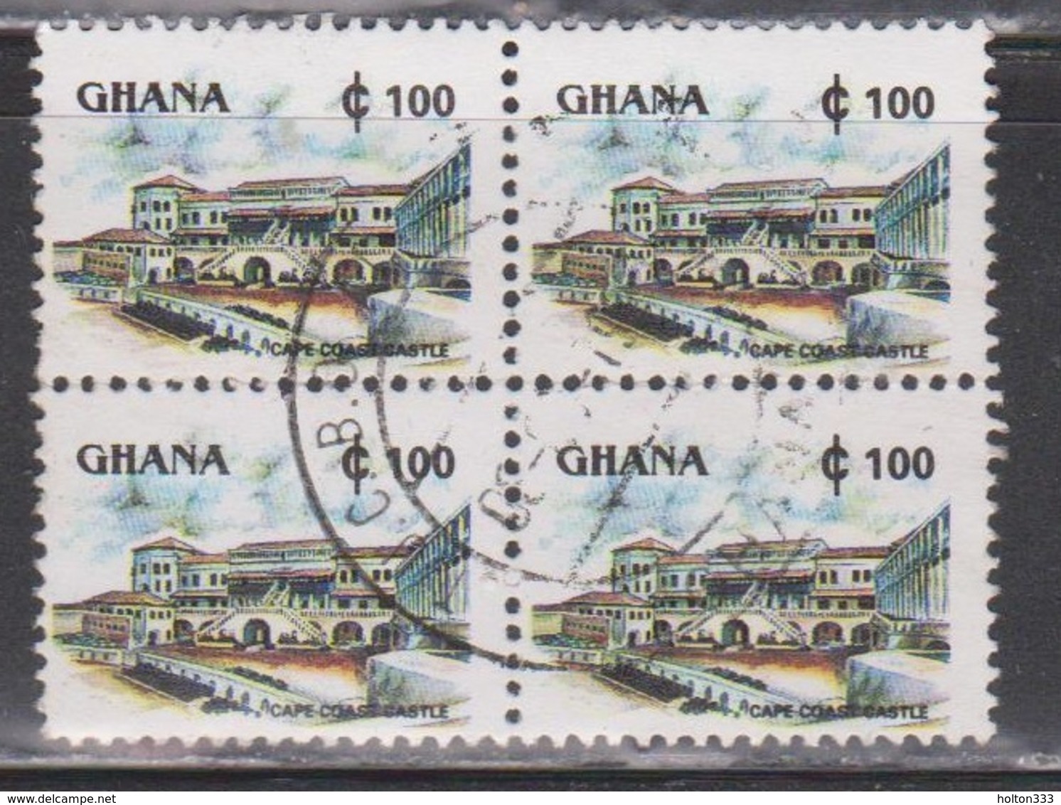 GHANA Scott # 1357D Used Block Of 4 - Cape Coast Castle - Ghana (1957-...)