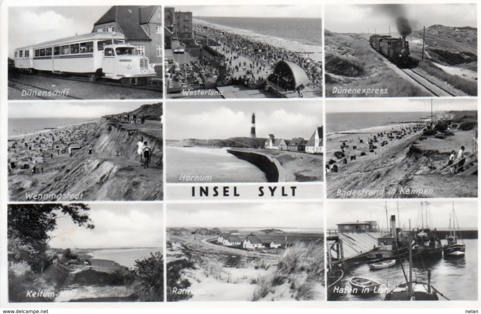 INSEL-SYLT- VIAGGIATA 1954-REAL PHOTO - Sylt