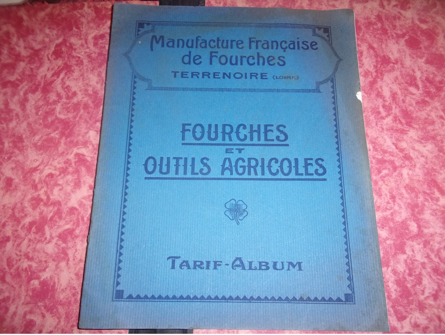 42 LOIRE CATALOGUE MANUFACTURE FRANCAISE DE FOURCHES ET OUTIL AGRICOLE TERRENOIRE 1924 16 PAGES - Agricoltura