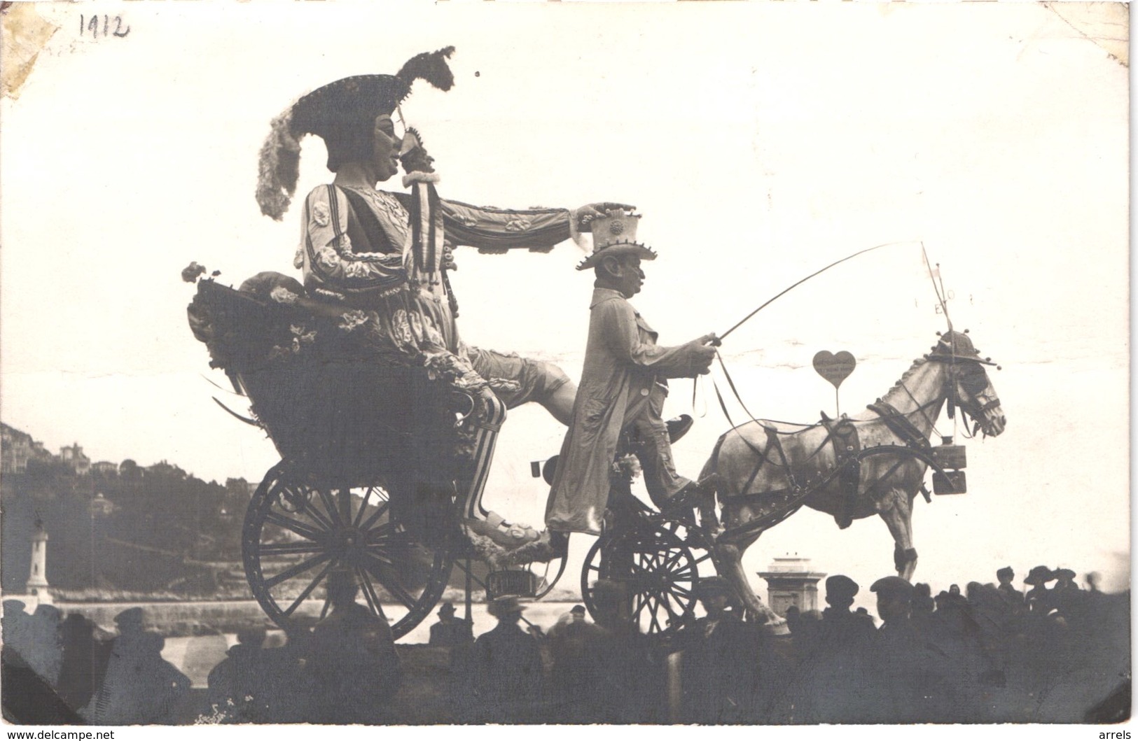 FR06 NICE - Carte Photo - 1912  - Le Petit Duc - Animée - Belle - Carnaval