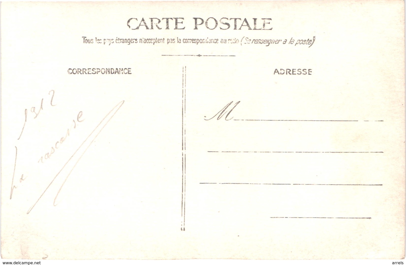 FR06 NICE - Carte Photo - 1912  - La Rascasse - Animée - Belle - Carnevale