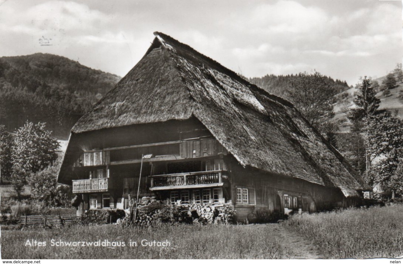 ALTES SCHWARZWALDHAUS IN GUTACH- VIAGGIATA 1968-REAL PHOTO - Gutach (Schwarzwaldbahn)
