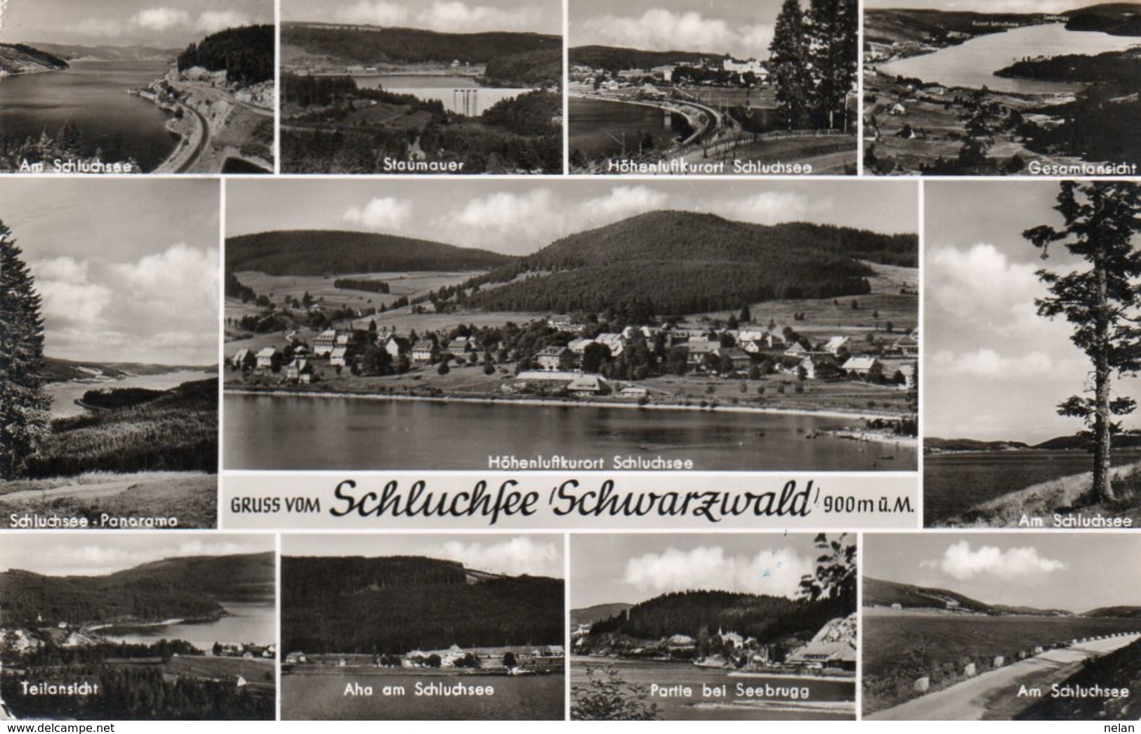 GRUSS VOM SCHLUCHSEE SCHWARZWALD- VIAGGIATA 1958-REAL PHOTO - Schluchsee