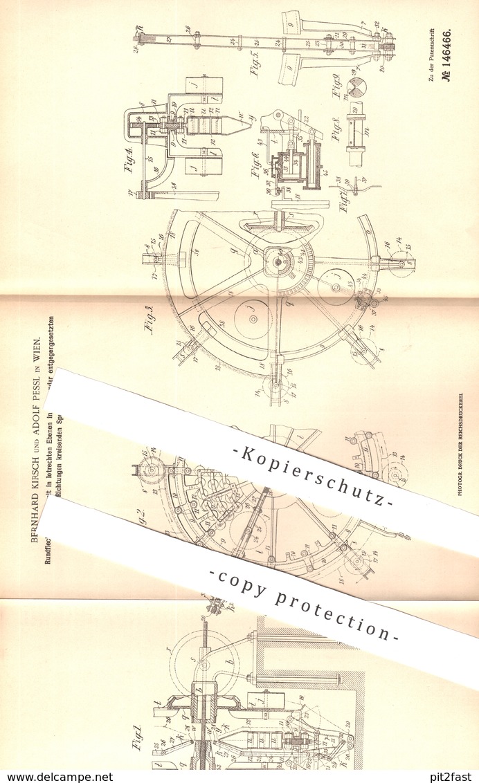 Original Patent - Bernhard Kirsch , Adolf Pessl , Wien  Österreich 1902 , Rundflechtmaschine | Flechtmaschine | Flechten - Historische Dokumente