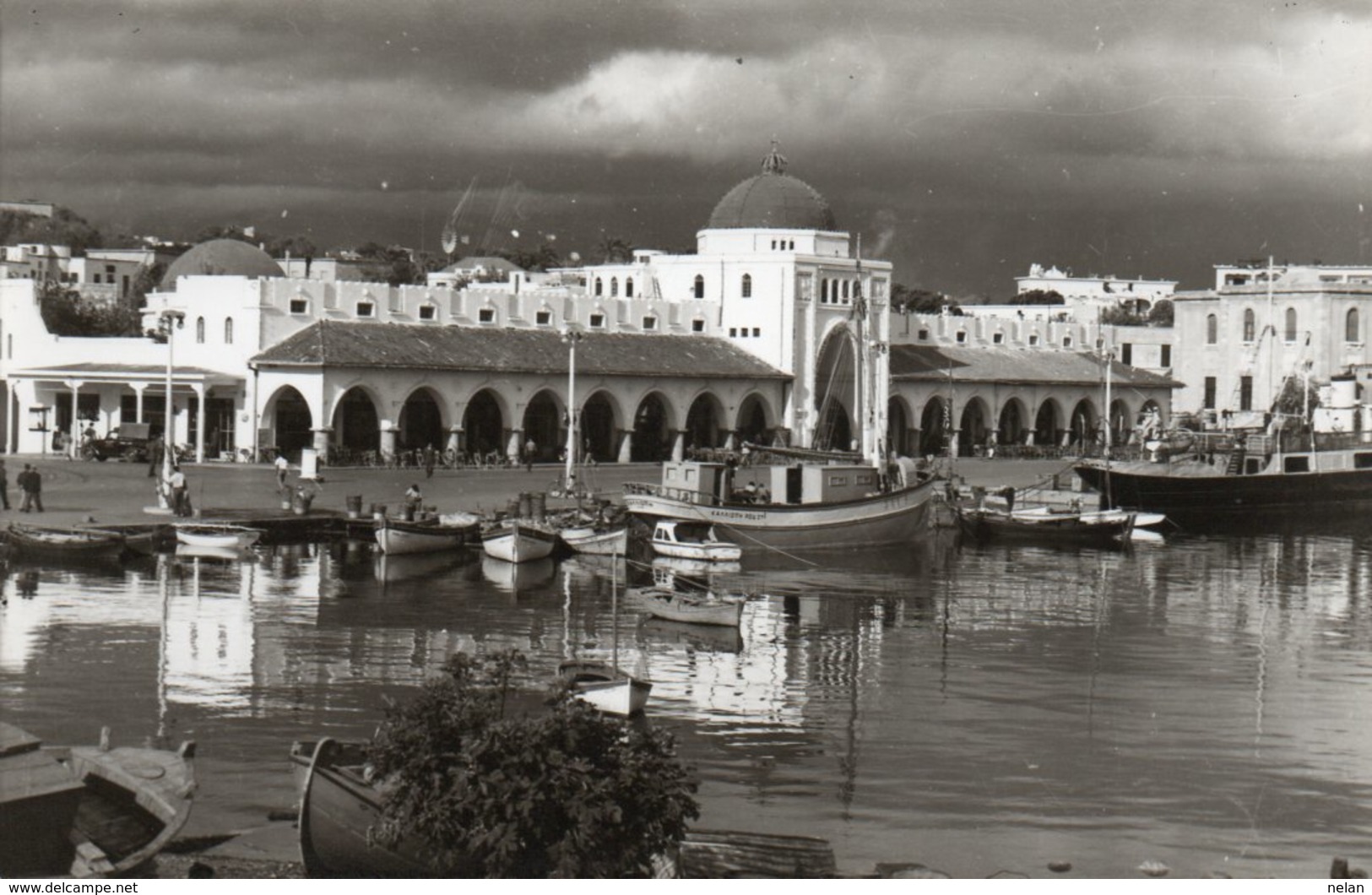 RHODES-VIEW OF THE NEW MARKET-FOTO KOZAS-NON  VIAGGIATA -REAL PHOTO - Grecia