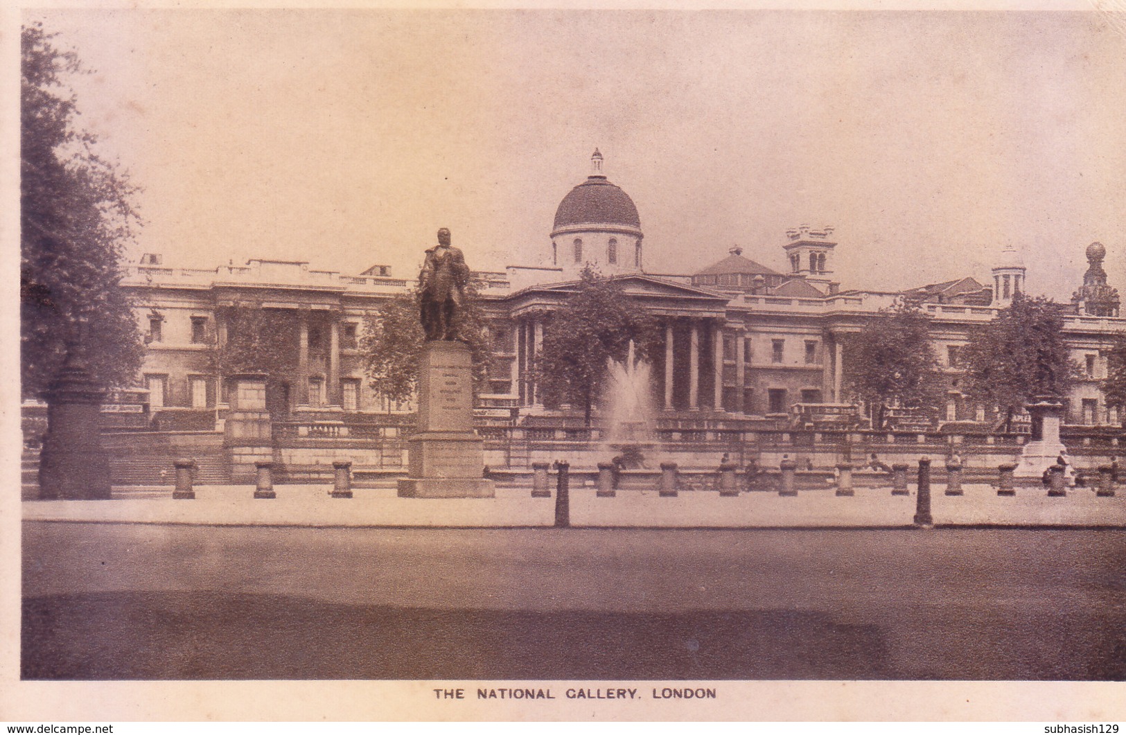 GREAT BRITAIN : OLD AND RARE BLACK & WHITE PICTURE POST CARD : W STRAKER LIMITED, LONDON : THE NATIONAL GALLERY - Other & Unclassified