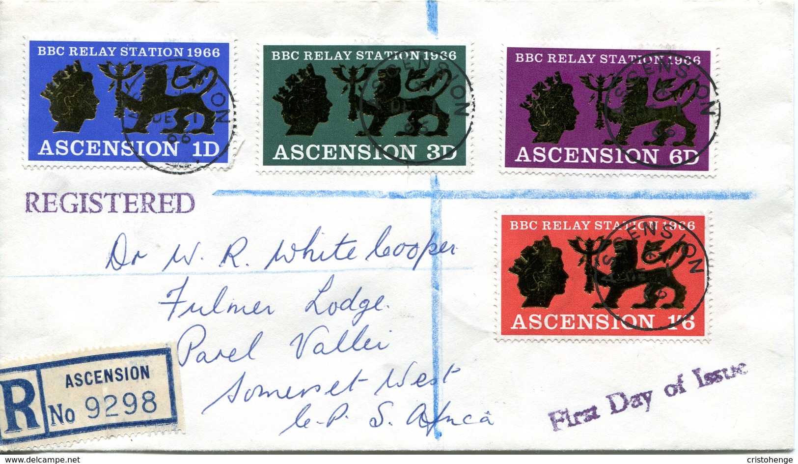 Ascension 1965 Opening Of BBC Relay Station FDC Cover - Ascension (Ile De L')