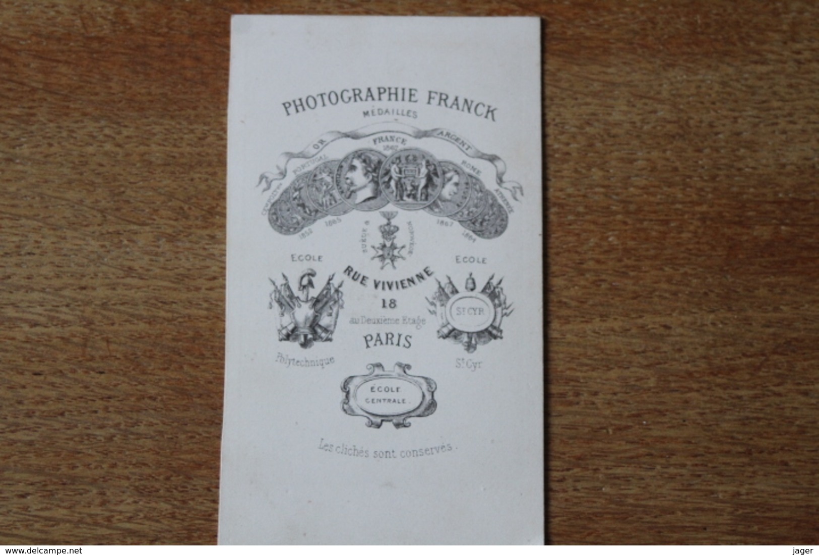 Cdv Second Empire Soldat Militaire  Officier Genie Grande Tenue    Par Franck - Anciennes (Av. 1900)