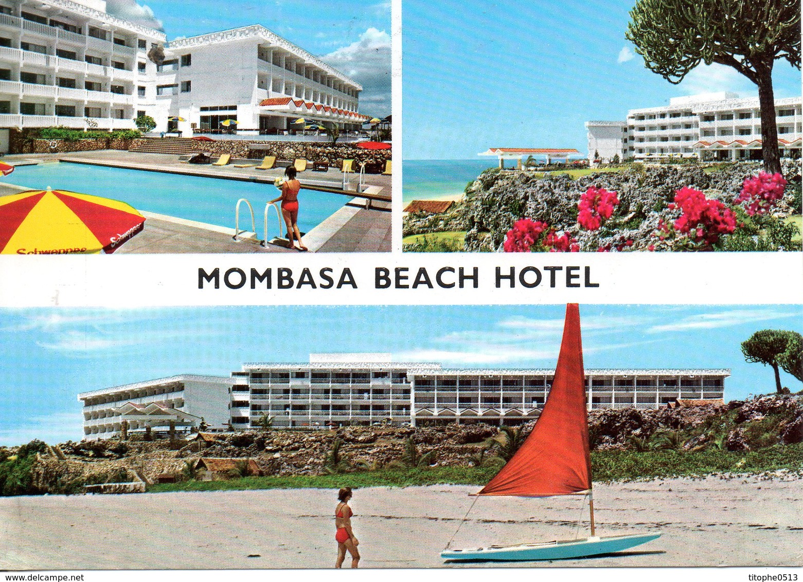KENYA. Carte Postale écrite. Monbasa Beach Hotel. - Kenya