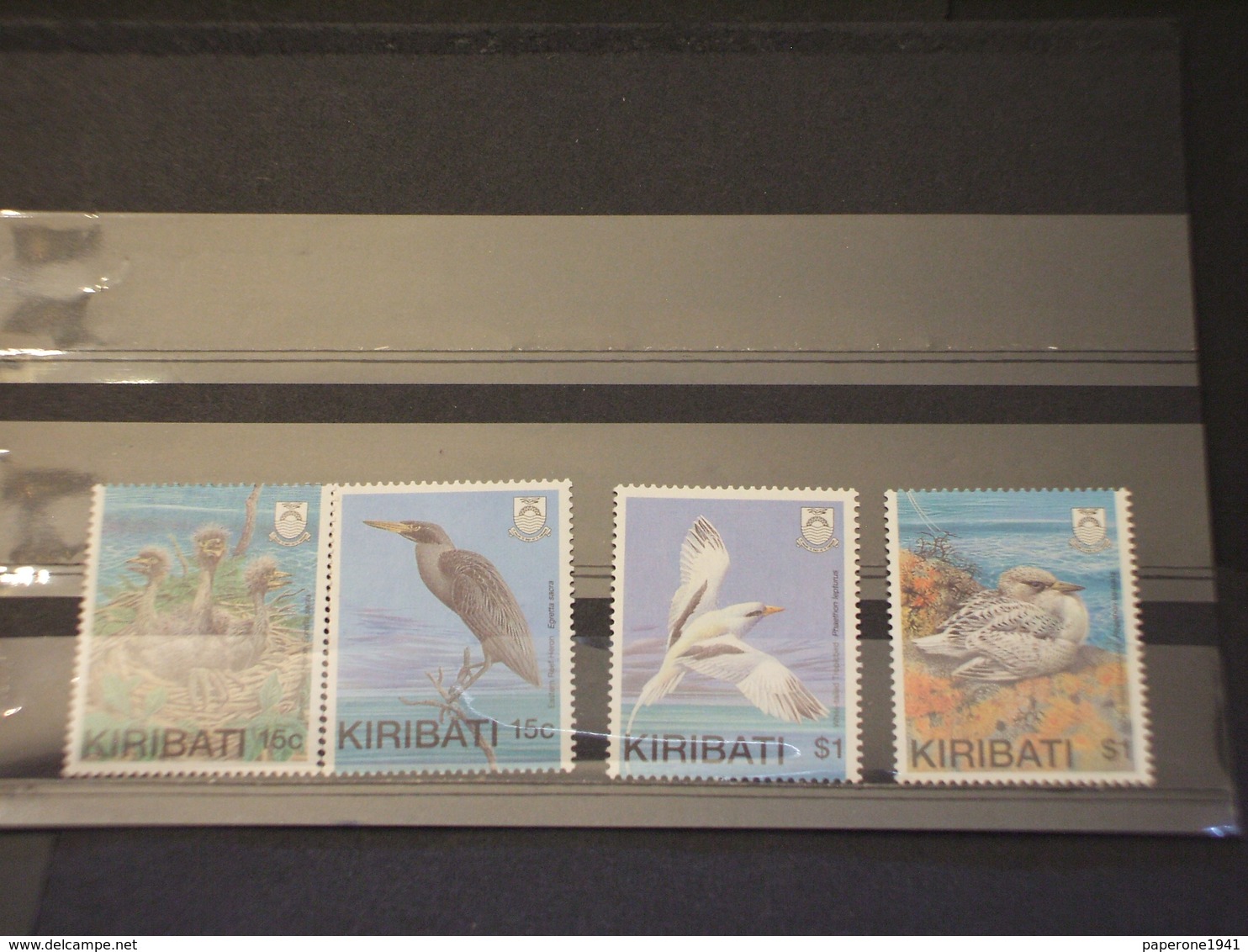 KIRIBATI - 1989 UCCELLI  4  VALORI - NUOVI(++) - Kiribati (1979-...)