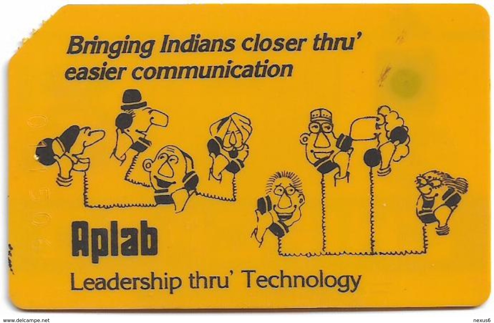 India - Aplab - Bringing Indians Closer, Chip APL 01, Cn. 011506, 100Units, Used - Inde