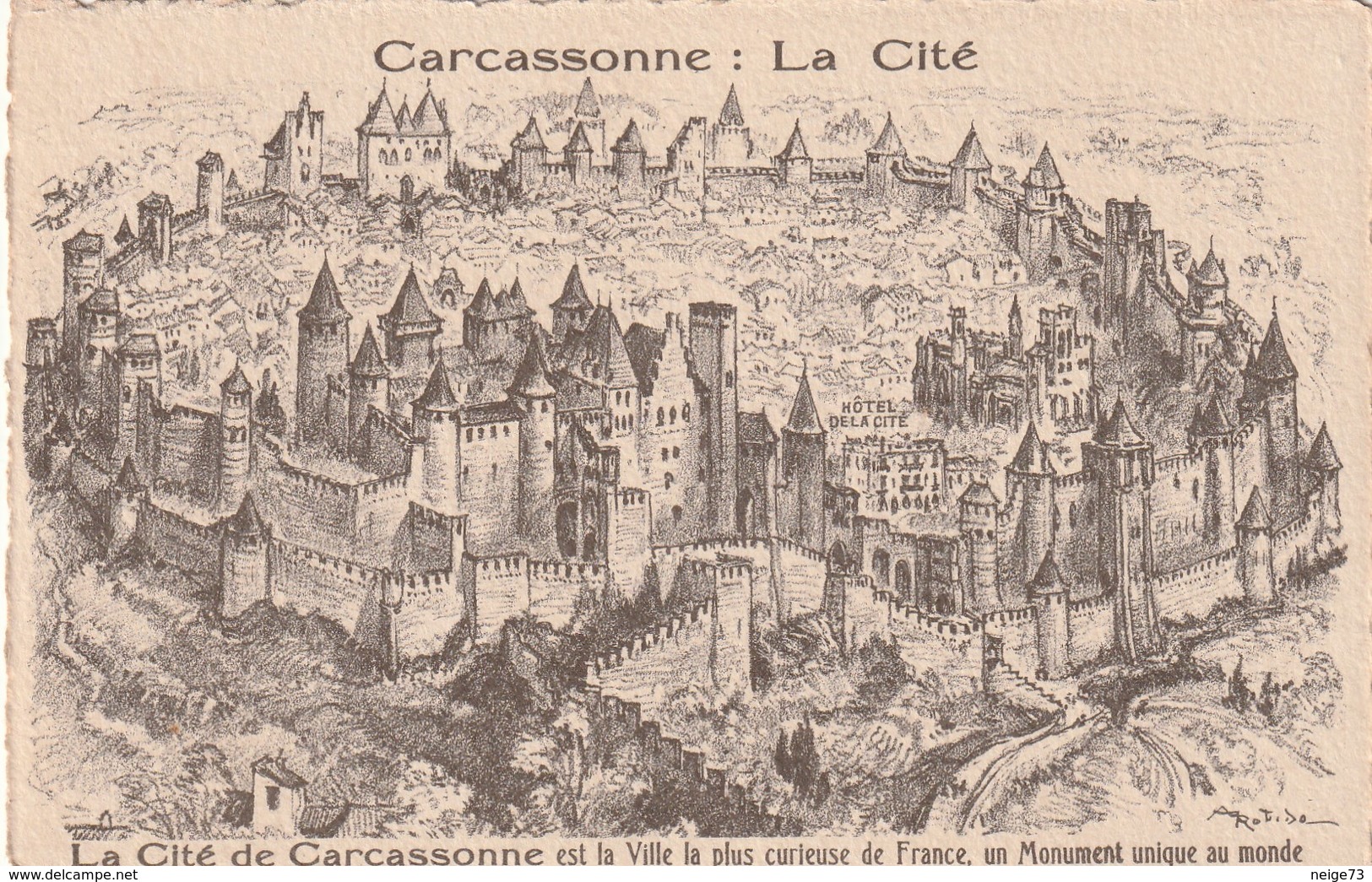 Carte Postale Ancienne De L'Aude - La Cité De Carcassonne - Carcassonne