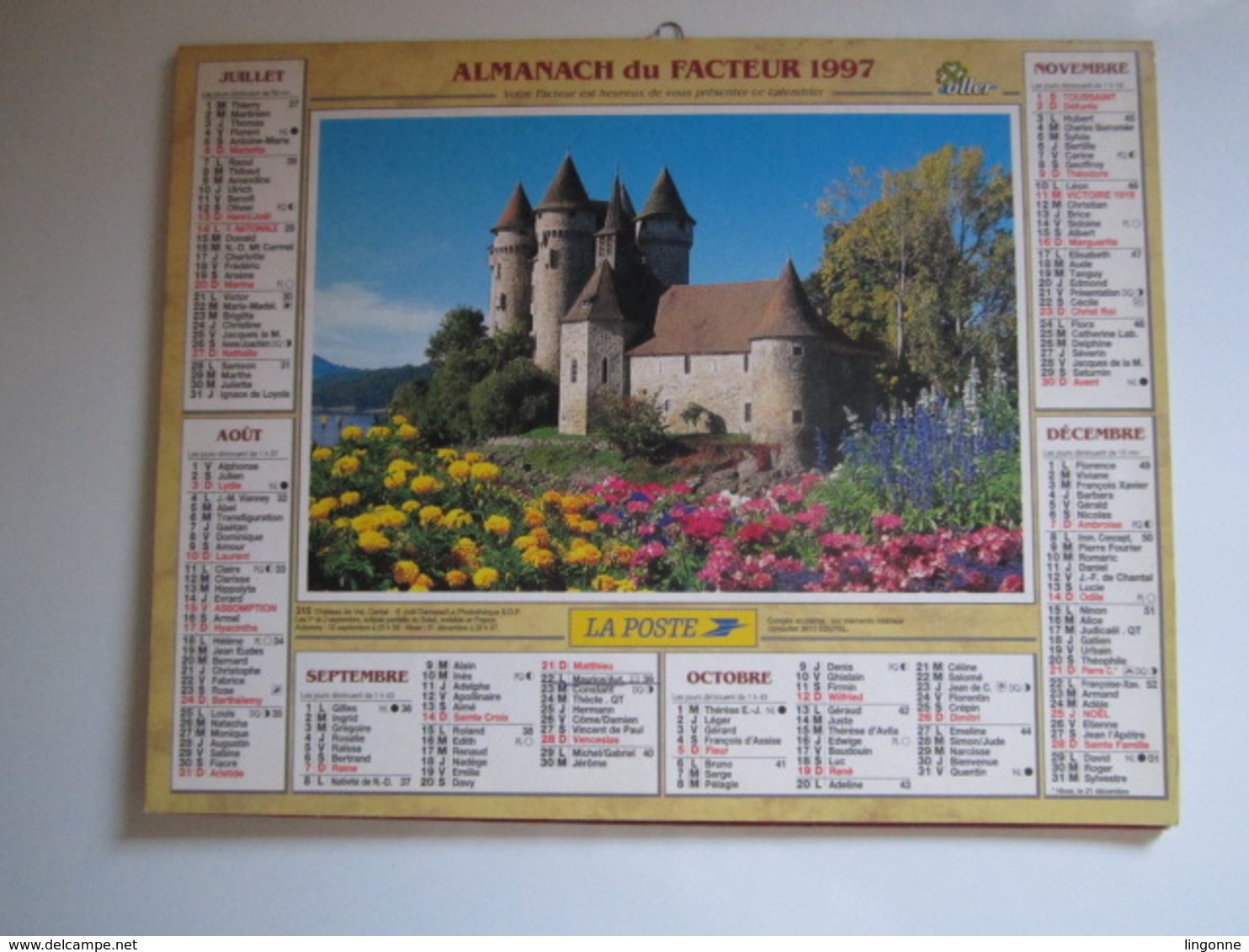 1997 ALMANACH DU FACTEUR Calendrier Des Postes HAUTE-MARNE 52 - Formato Grande : 1991-00