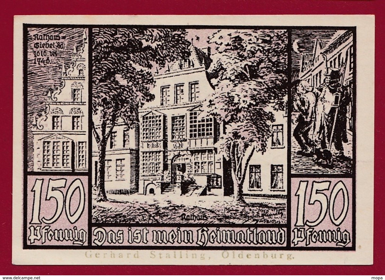 Allemagne 1 Notgeld 1,50 Mark  Stadt Jever (RARE) Dans L 'état Lot N °4473 - Collections