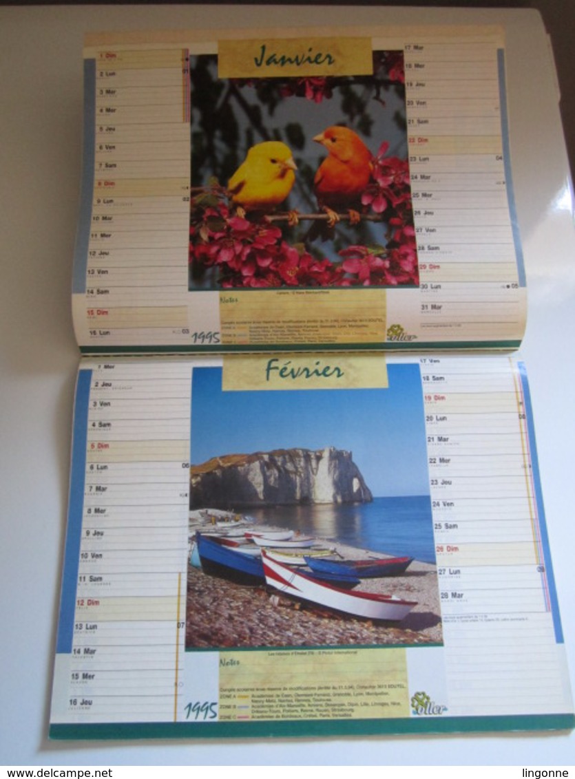 1995 ALMANACH DU FACTEUR Calendrier Des Postes HAUTE-MARNE 52 - Big : 1991-00