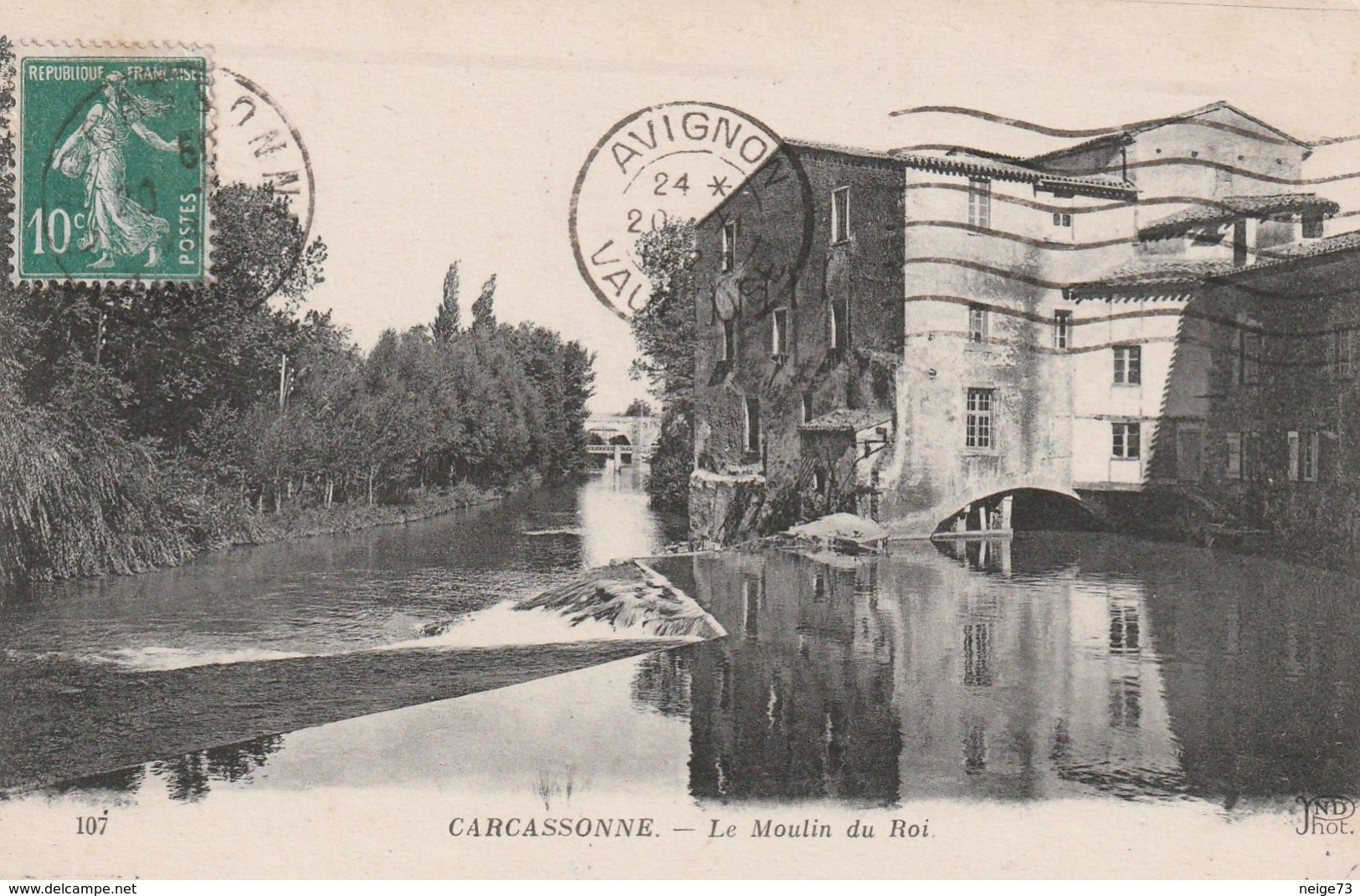 Carte Postale Ancienne De L'Aude - Carcassonne - Le Moulin Du Roi - Carcassonne