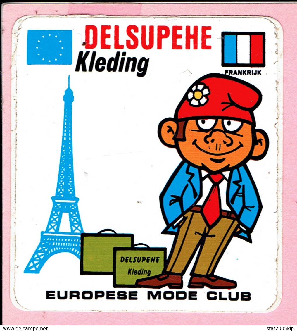 Sticker - DELSUPEHE Kleding - Europese Mode - Frankrijk - Autocollants