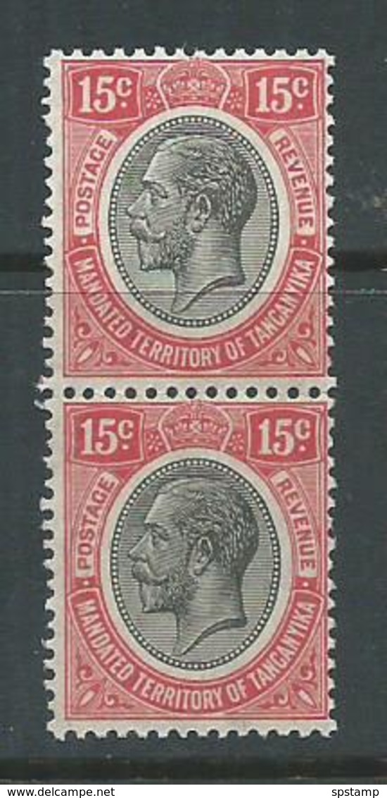 Tanganyika 1927 15c KGV MNH Pair - Tanganyika (...-1932)