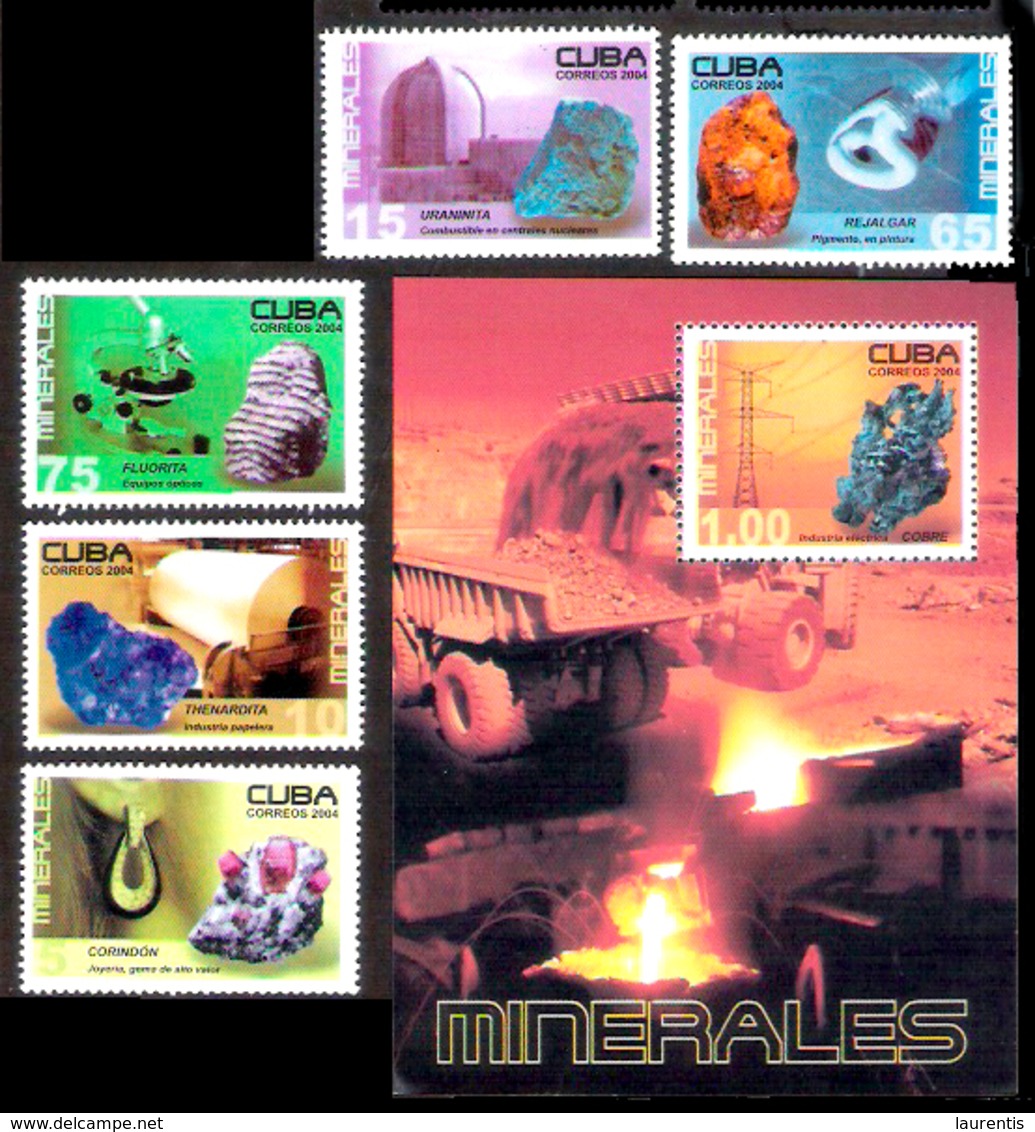 653  Minerals - Mineraux - 2005 - MNH - Cb - 3,25 - Minerals