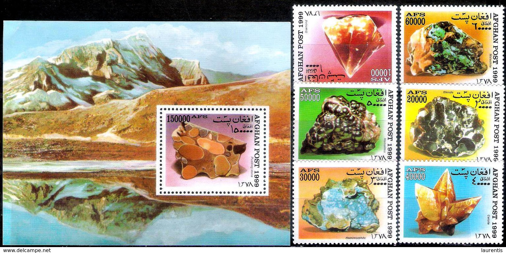 653  Minerals - Afghanistan 1999 - MNH - 2,95 - Minéraux