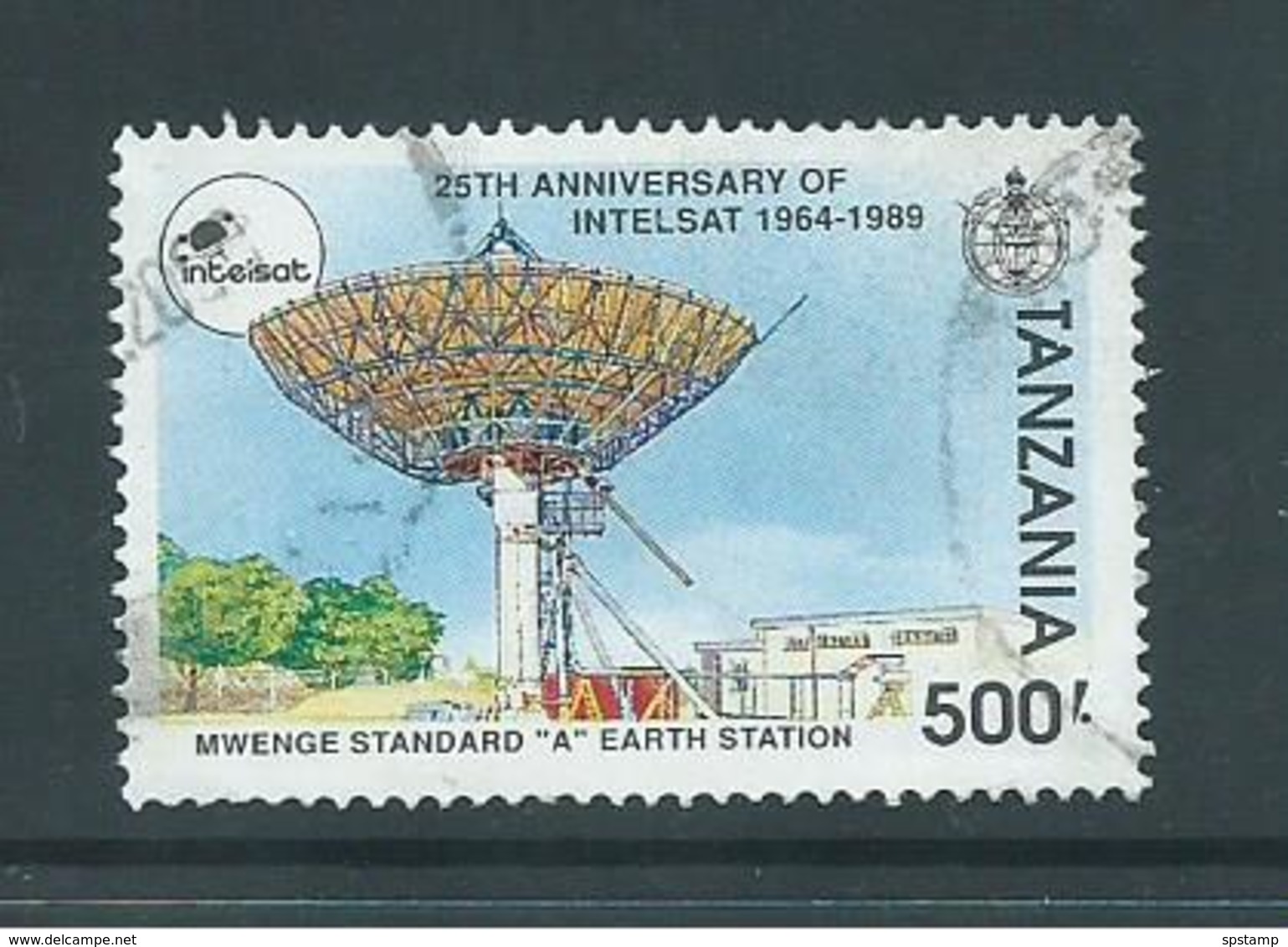 Tanzania 1991 500 Shilling Intelsat Attractive Used , Natural Paper Wrinkle - Tanzania (1964-...)