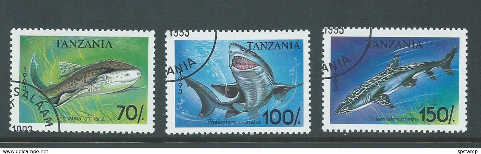 Tanzania 1993 Sharks Part Set 3 FU - Tanzania (1964-...)