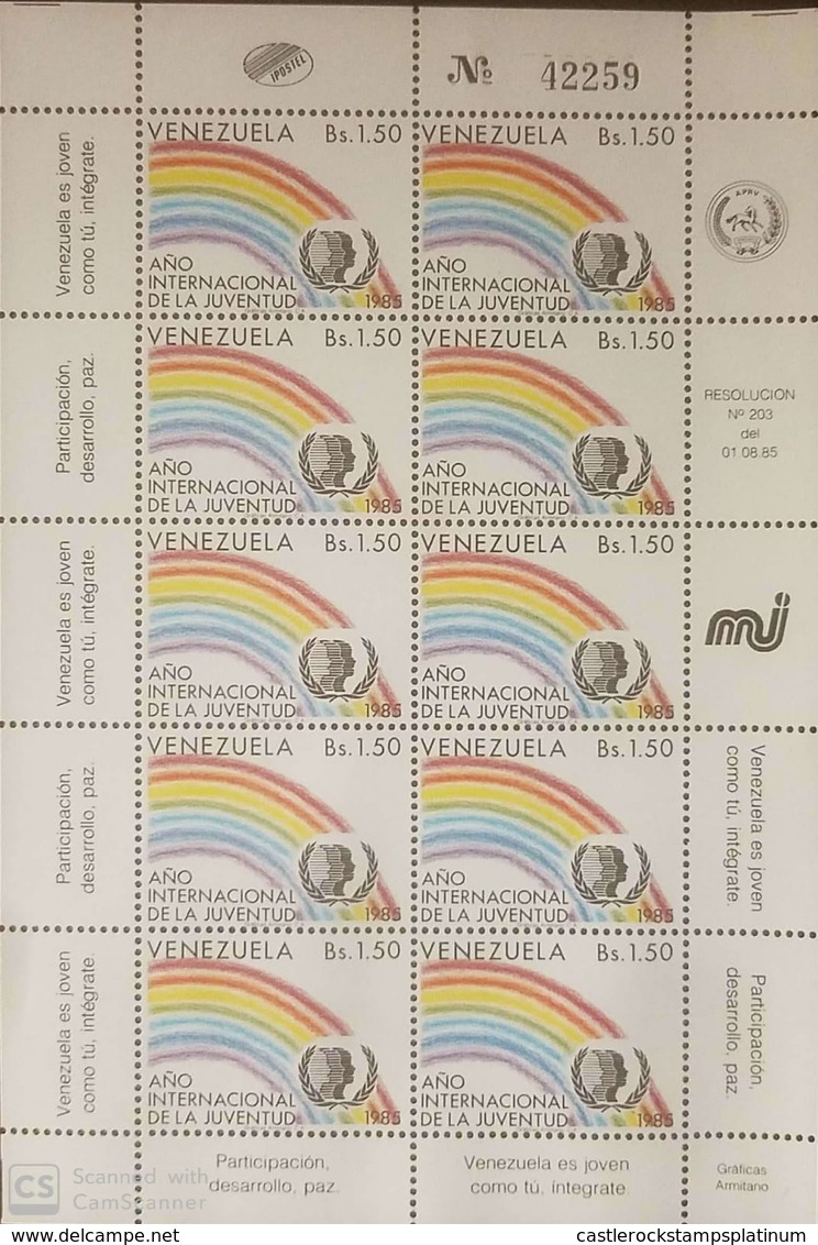 O) 1985 VENEZUELA, INTERNATIONAL YOUTH YEAR - SC 1342, MNH - Venezuela