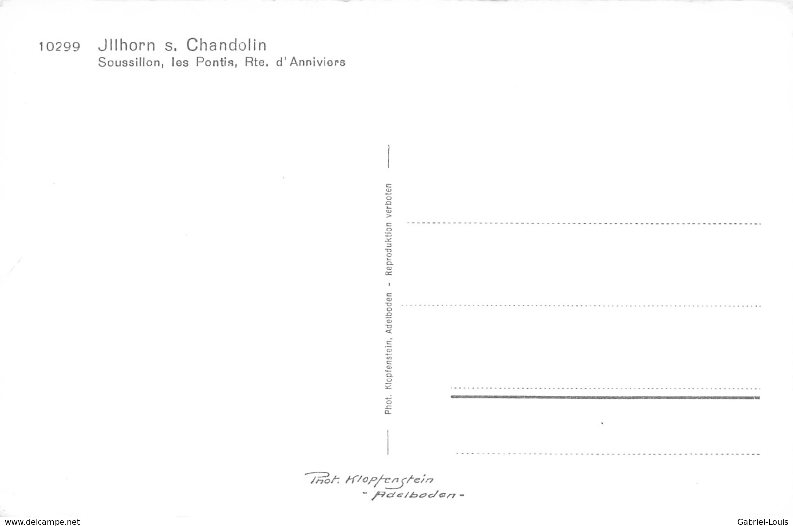 Illhorn S. Chandolin Sousillon, Les Pontis - Chandolin