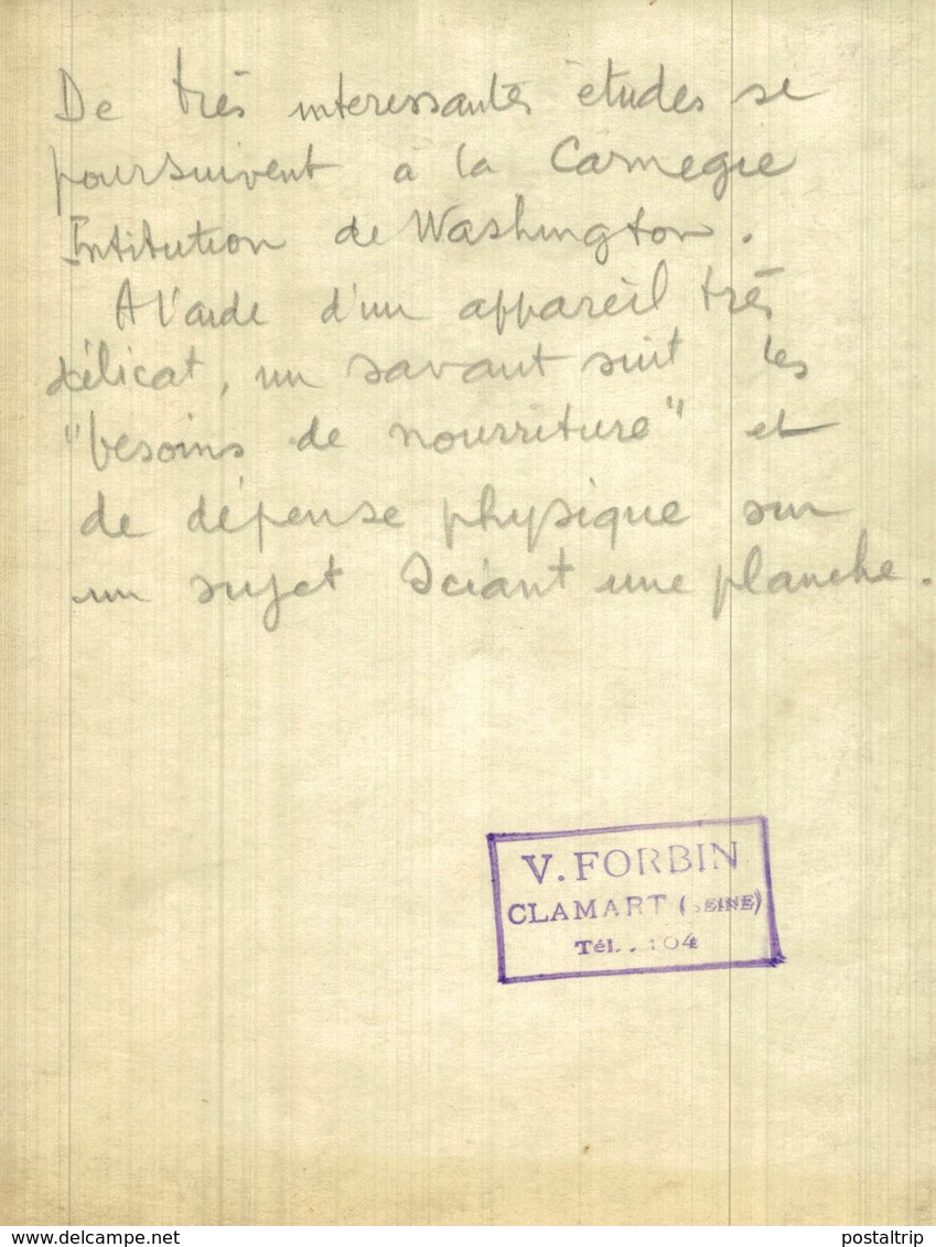 INTÉRESSANTE ÉTUDE INSTITUTION DE WASHINGTON BESOINS INVENCIÓN NOUVELLE INVENTION 18*12CM Fonds Victor FORBIN 1864-1947 - Profesiones