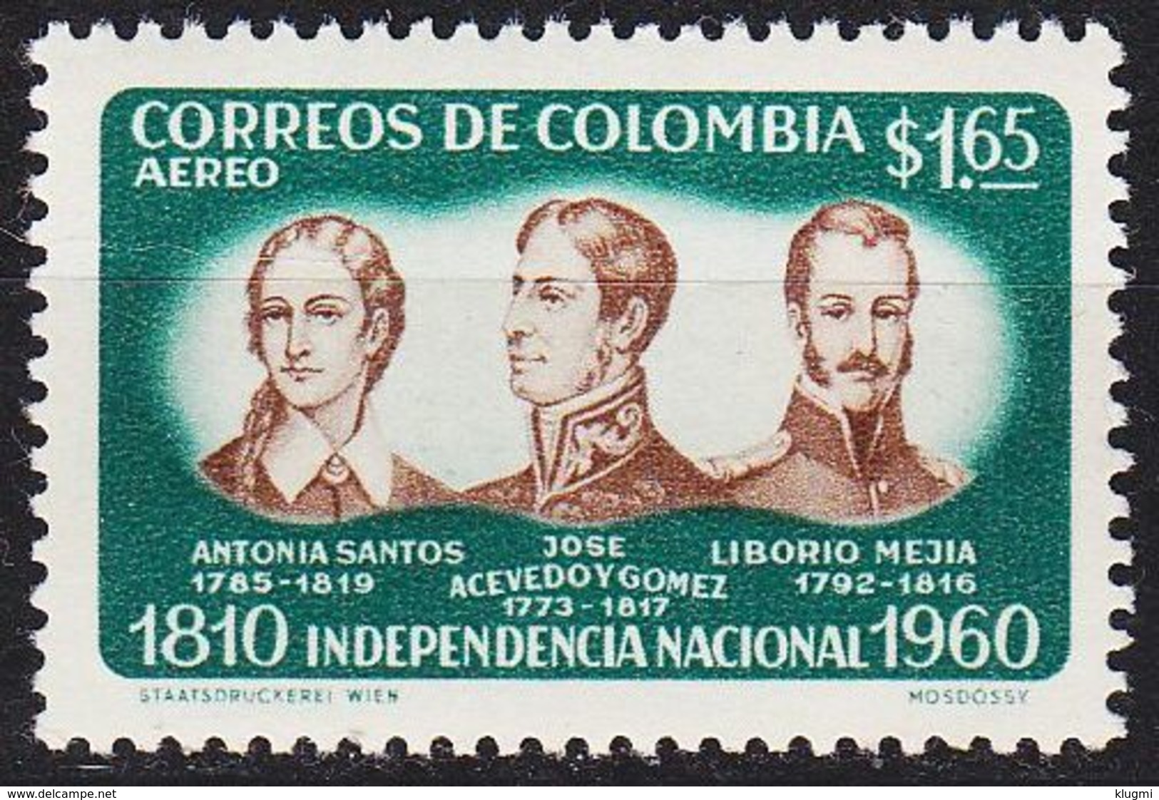 KOLUMBIEN COLOMBIA [1960] MiNr 0942 ( **/mnh ) - Kolumbien