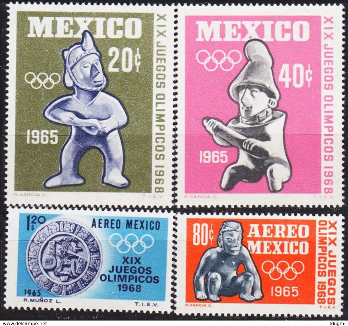 MEXICO [1965] MiNr 1192,,95 ( **/mnh ) Olympiade - Mexiko