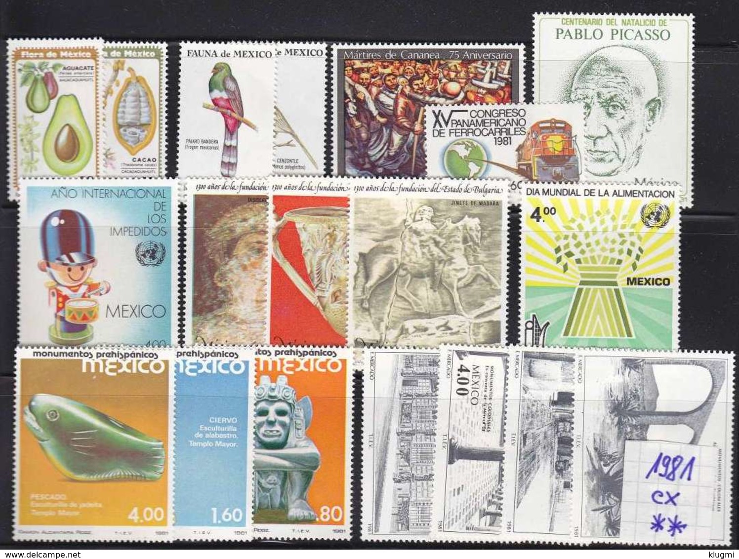 MEXICO [1981] Jahr Ex ( **/mnh ) Beachtlich - Mexiko