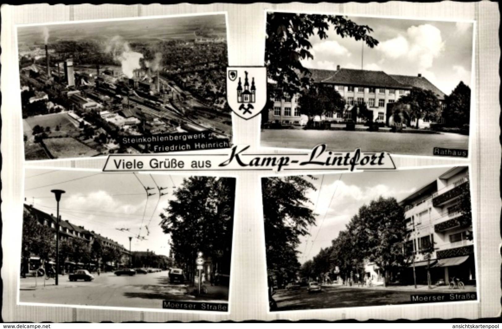 Cp Kamp Lintfort Am Niederrhein, Steinkohlenbergwerk Friedrich Heinrich, Rathaus, Blason - Sonstige & Ohne Zuordnung