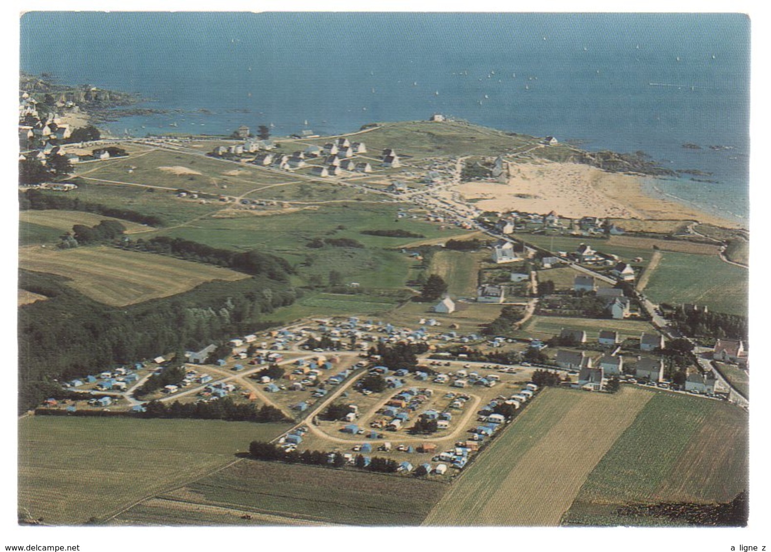 REF 405 : CPSM 29 CLOHARS CARNOET Le Pouldu Camping Kerrou - Clohars-Carnoët